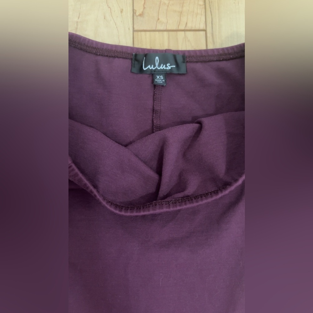 LULU’S LIKE A BIRD PLUM PURPLE OFF-THE-SHOULDER BODYSUIT - Picture 7 of 7